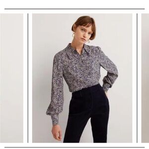 Boden Dart Detail‎ Fitted Shirt in persian blue size regular 8